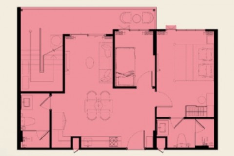 2-комнатная квартира в The Katabello, Пхукет, Таиланд, 71 м2