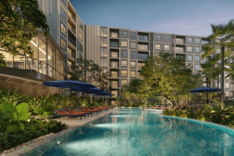 1-комнатная квартира в The Base Cherngtalay, Пхукет, Таиланд, 27 м2