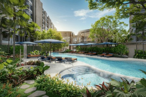 2-комнатная квартира в The Base Cherngtalay, Пхукет, Таиланд, 60 м2