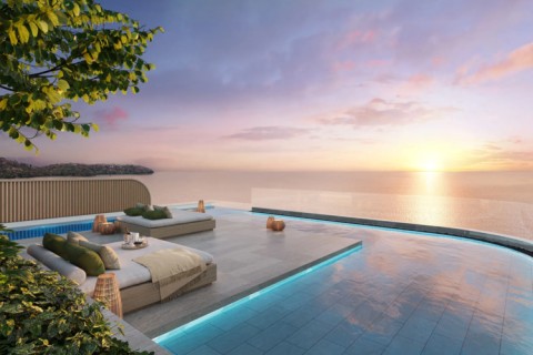 4-комнатный пентхаус с бассейном в Banyan Tree Beach Residences Oceanus, Пхукет, Таиланд, 768 м2