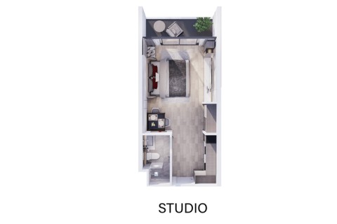 Студия в Sirius Condominium, Пхукет, Таиланд, 36 м2