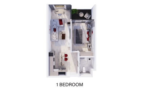 1-комнатная квартира в Sirius Condominium, Пхукет, Таиланд, 54 м2