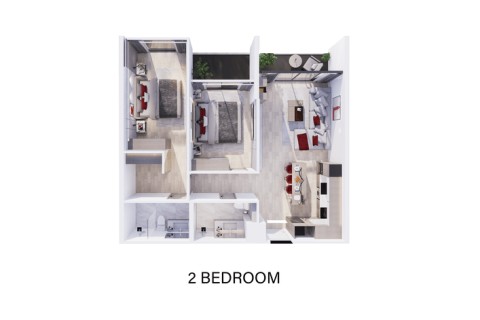 2-комнатная квартира в Sirius Condominium, Пхукет, Таиланд, 90 м2