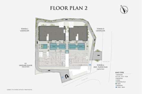 2-комнатная квартира в Ever Prime Residences, Пхукет, Таиланд, 88 м2