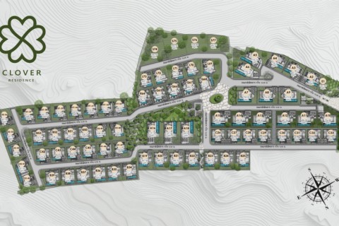 Вилла с бассейном в Clover Residence, Пхукет, Таиланд, 352 м2