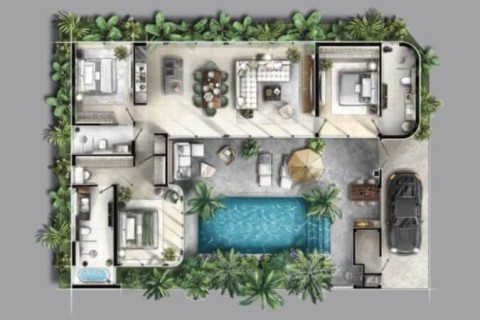 Вилла с бассейном в Proxima Villas, Пхукет, Таиланд, 227 м2