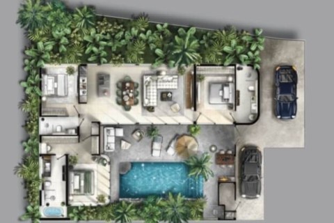 Вилла с бассейном в Proxima Villas, Пхукет, Таиланд, 227 м2