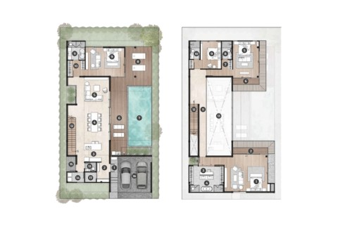 Вилла с бассейном в Highland Park Residences, Пхукет, Таиланд, 449 м2