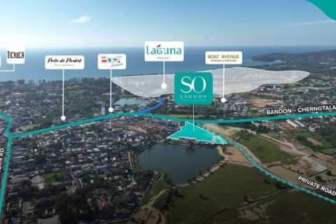 3-комнатная квартира в So Lagoon Cherngtalay, Пхукет, Таиланд, 105 м2