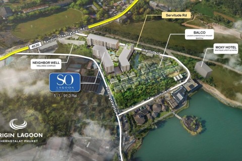 3-комнатная квартира в So Lagoon Cherngtalay, Пхукет, Таиланд, 105 м2