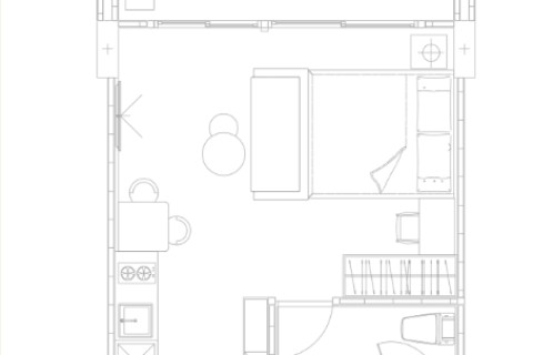 Студия в Fantasea Condo Rawai, Пхукет, Таиланд, 34 м2