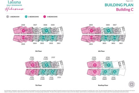 3-комнатный пентхаус с бассейном в Laguna Golf Residences Hibiscus, Пхукет, Таиланд, 229 м2