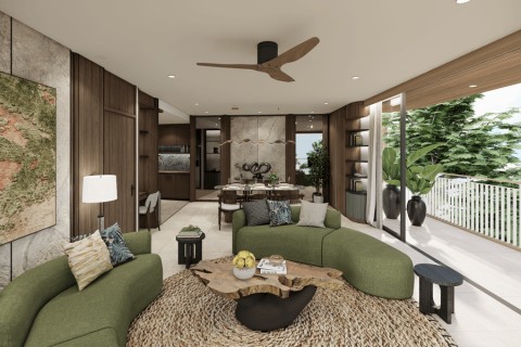 3-комнатный пентхаус с бассейном в Laguna Golf Residences Hibiscus, Пхукет, Таиланд, 229 м2