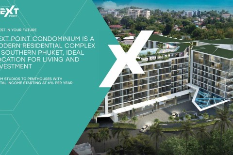 1-комнатная квартира в Next Point Condominium, Пхукет, Таиланд, 50 м2