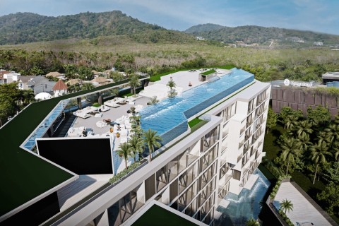 1-комнатный пентхаус в Next Point Condominium, Пхукет, Таиланд, 69 м2