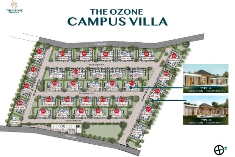 Аренда виллы на Пхукете в The Ozone Campus Villa, дом с 3 спальнями, 540 м2